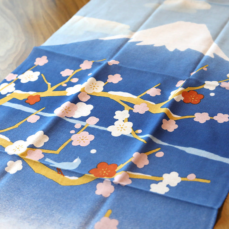 [TOWELS] TENUGUI UPSIDE-DOWN MT.FUJI | YOKOHAMA DYEING | HAMAMONYO