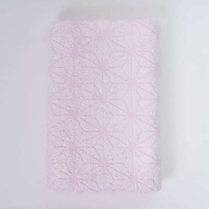 [TOWELS] "JAPANESE MOTIF" HEMP STAR DESIGN BATH TOWEL | SENSHU TOWEL | FUKUROYA TOWEL