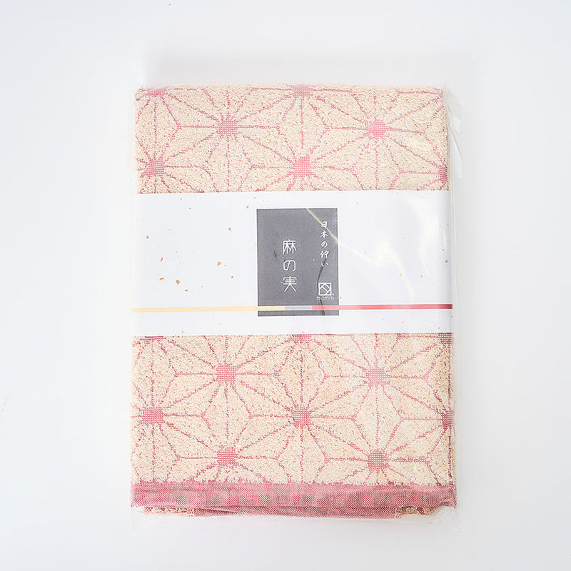 [TOWELS] "JAPANESE MOTIF" HEMP STAR DESIGN BATH TOWEL | SENSHU TOWEL | FUKUROYA TOWEL