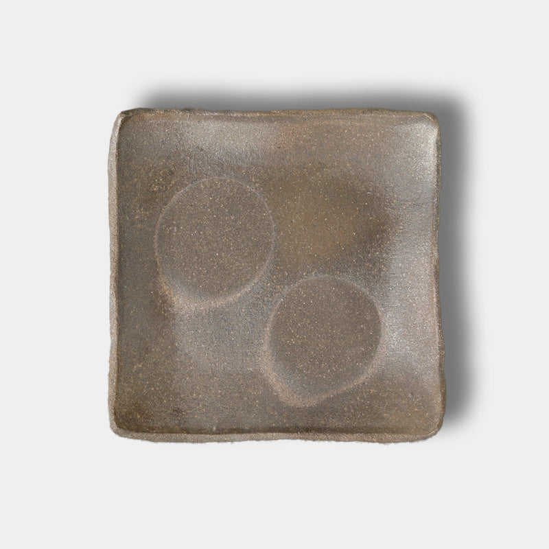 [PLATE] STONEWARE SQUARE PLATE | SETO WARE | SEKKI SHINGO TAKEUCHI