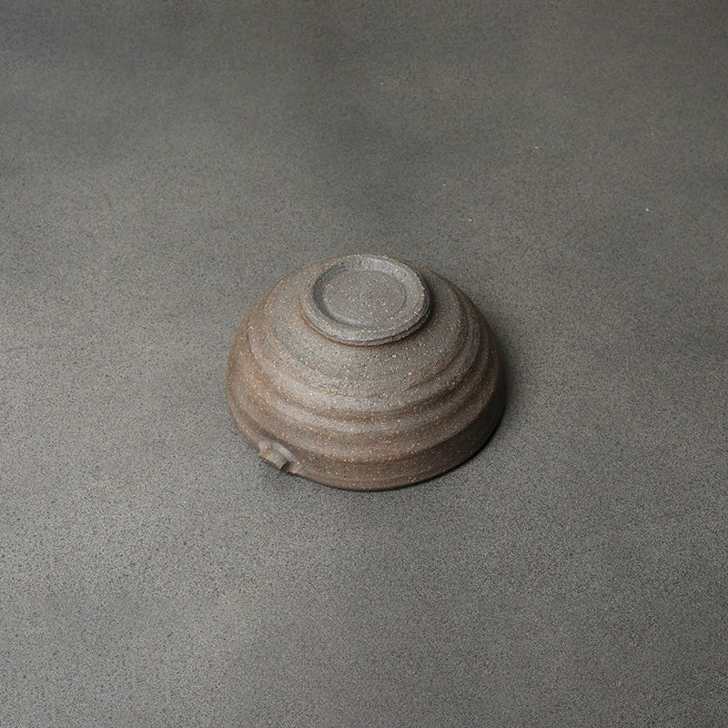 [SAKE BOTTLE] STONEWARE SAKE BOTTLE BOWL | SETO WARE | SEKKI SHINGO TAKEUCHI