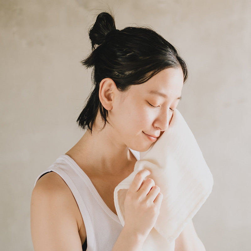 [FACE TOWEL] KONAYUKI TRIPLE GAUZE | BANSHU-ORI | CLOCOMI