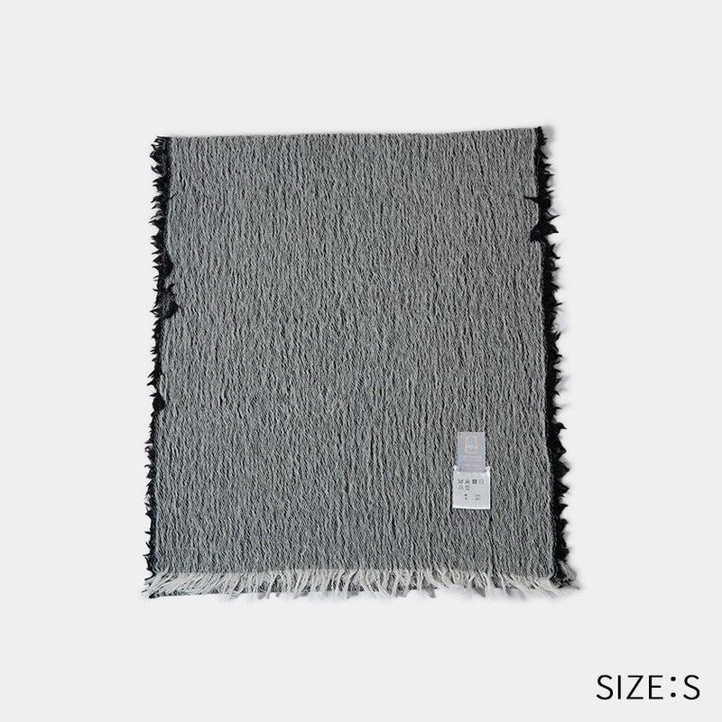 [SCARF] BANSHU-ORI COTTON WOOL STOLE (BLACK) | BANSHU-ORI | FUJI GAUZE