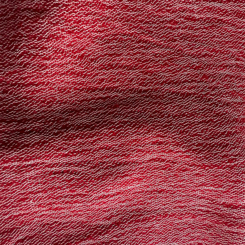 [SCARF] BANSHU-ORI COTTON WOOL STOLE (RED) | BANSHU-ORI | FUJI GAUZE