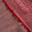 [SCARF] BANSHU-ORI COTTON WOOL STOLE (RED) | BANSHU-ORI | FUJI GAUZE