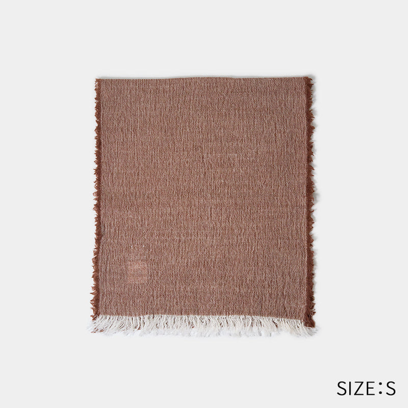 [SCARF] BANSHU-ORI COTTON WOOL STOLE (BEIGE) | BANSHU-ORI | FUJI GAUZE