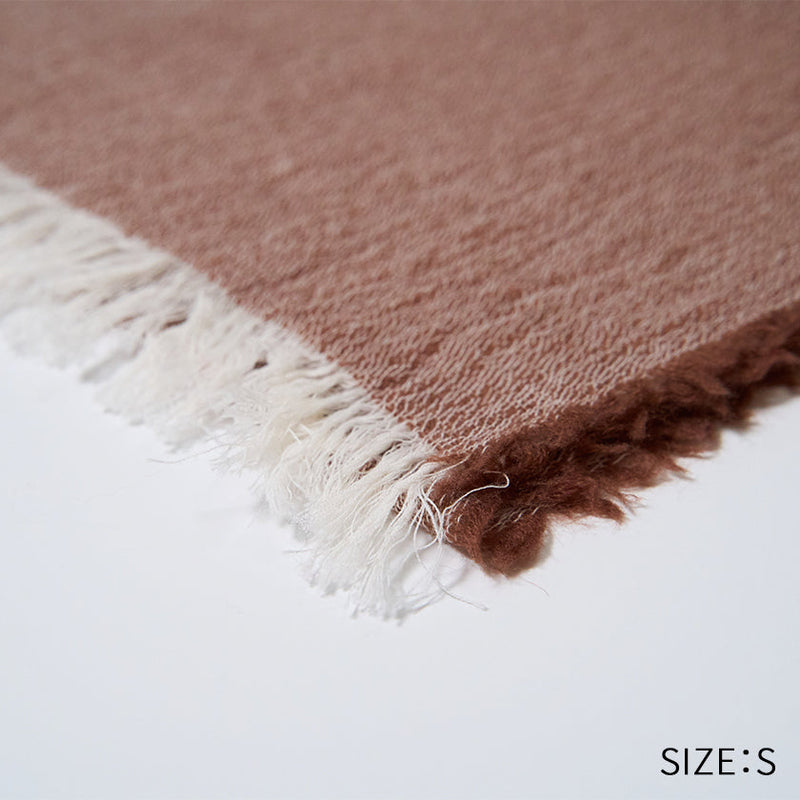 [SCARF] BANSHU-ORI COTTON WOOL STOLE (BEIGE) | BANSHU-ORI | FUJI GAUZE