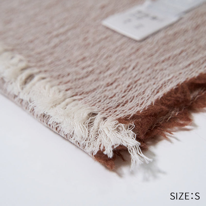 [SCARF] BANSHU-ORI COTTON WOOL STOLE (BEIGE) | BANSHU-ORI | FUJI GAUZE