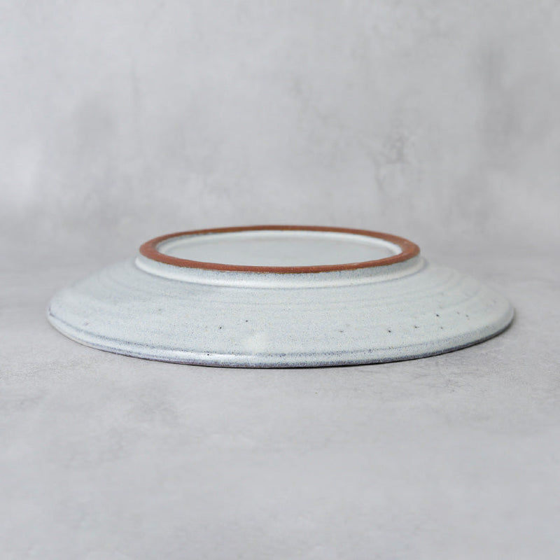 [LARGE PLATE (PLATTER)] GLASS GLAZE | TANBA WARE | SHINSUIGAMA