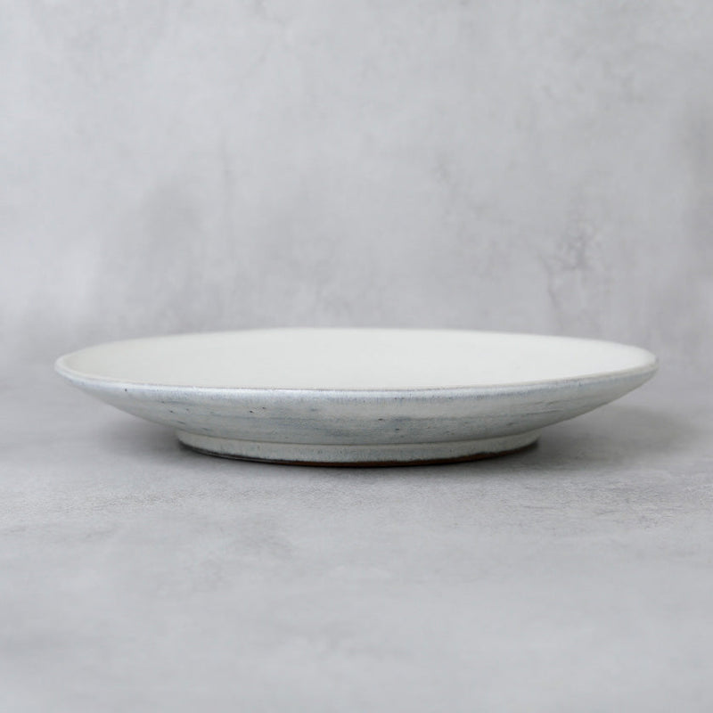 [LARGE PLATE (PLATTER)] GLASS GLAZE | TANBA WARE | SHINSUIGAMA