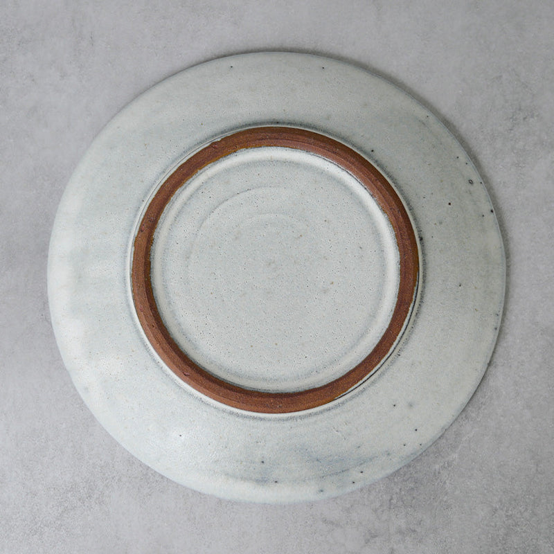 [LARGE PLATE (PLATTER)] GLASS GLAZE | TANBA WARE | SHINSUIGAMA