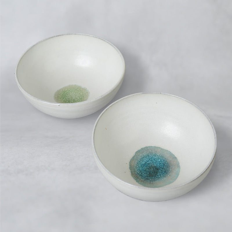 [LARGE BOWL] GLASS GLAZE RICE BOWL | TANBA WARE | SHINSUIGAMA