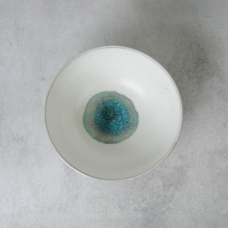 [LARGE BOWL] GLASS GLAZE RICE BOWL | TANBA WARE | SHINSUIGAMA