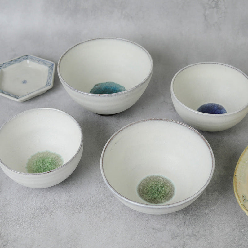 [BOWL] GLASS GLAZE RICE BOWL | TANBA WARE | SHINSUIGAMA