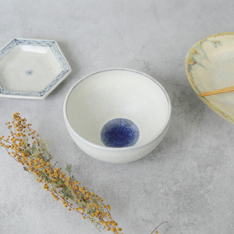 [BOWL] GLASS GLAZE RICE BOWL | TANBA WARE | SHINSUIGAMA