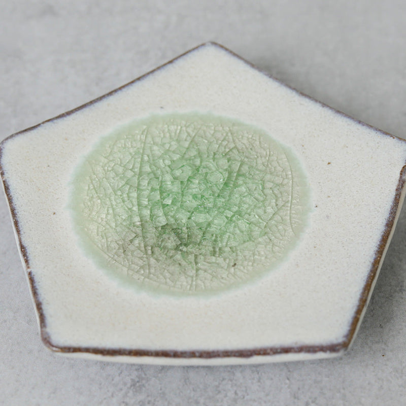 [SMALL DISH (PLATE)] GLASS GLAZE MAME PLATE | TANBA WARE | SHINSUIGAMA