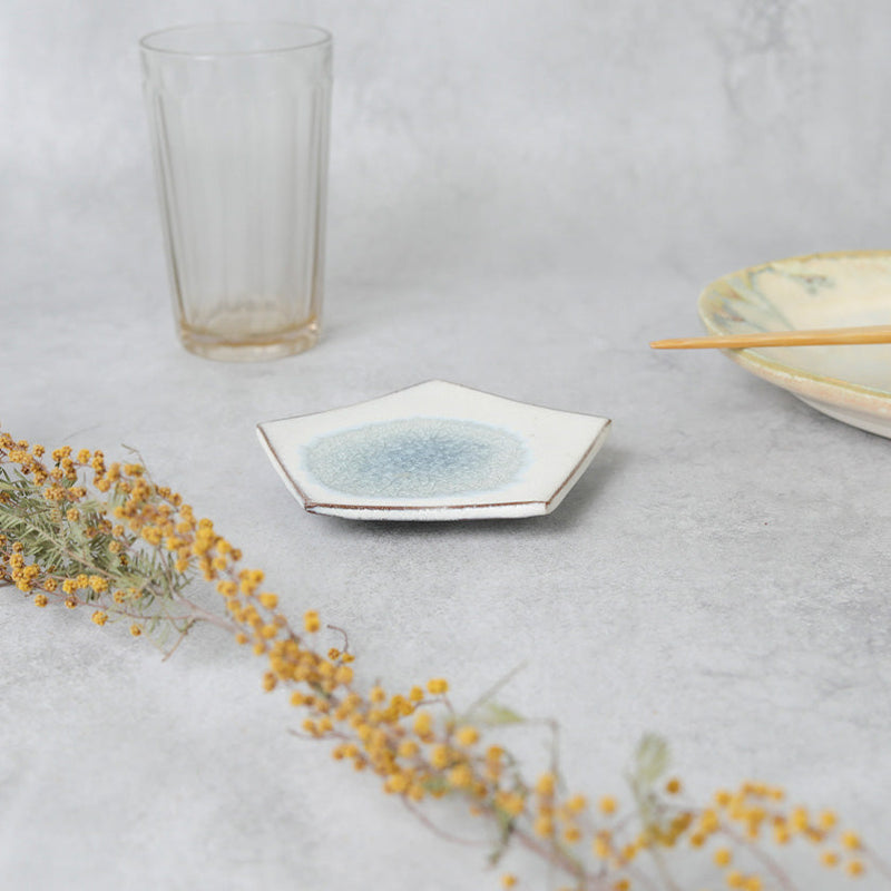 [SMALL DISH (PLATE)] GLASS GLAZE MAME PLATE | TANBA WARE | SHINSUIGAMA