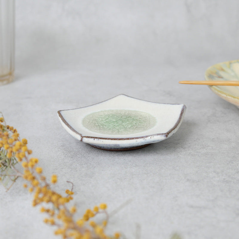 [SMALL DISH (PLATE)] GLASS GLAZE MAME PLATE | TANBA WARE | SHINSUIGAMA