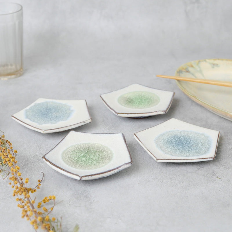 [SMALL DISH (PLATE)] GLASS GLAZE MAME PLATE | TANBA WARE | SHINSUIGAMA