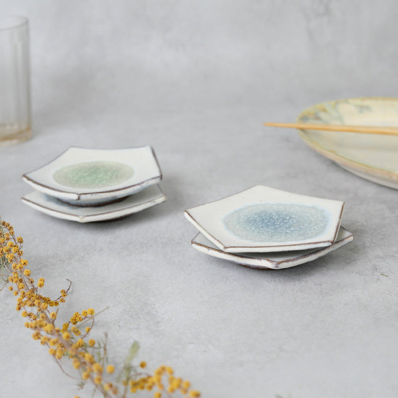 [SMALL DISH (PLATE)] GLASS GLAZE MAME PLATE | TANBA WARE | SHINSUIGAMA