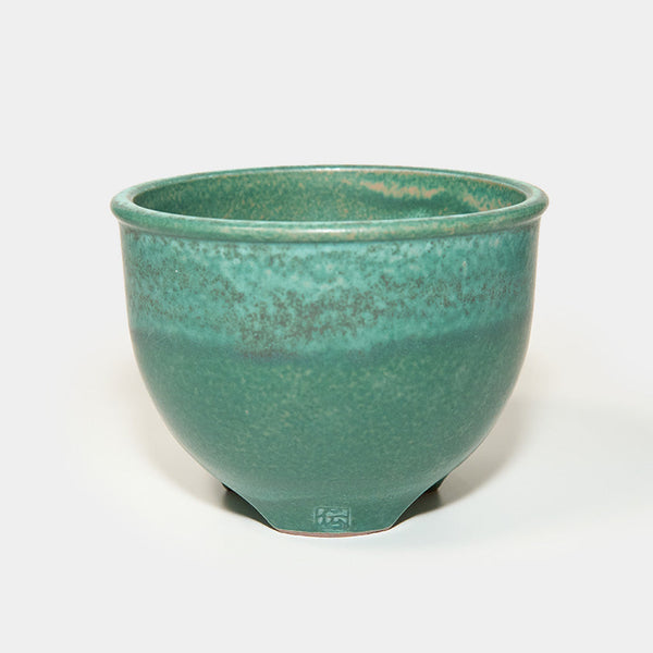 [FLOWERPOT] GREEN | TAMBA TACHIKUI YAKI (POTTERY) | ICHINO DENICHIGAMA