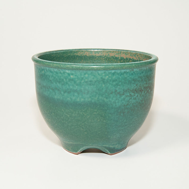 [FLOWERPOT] GREEN | TAMBA TACHIKUI YAKI (POTTERY) | ICHINO DENICHIGAMA