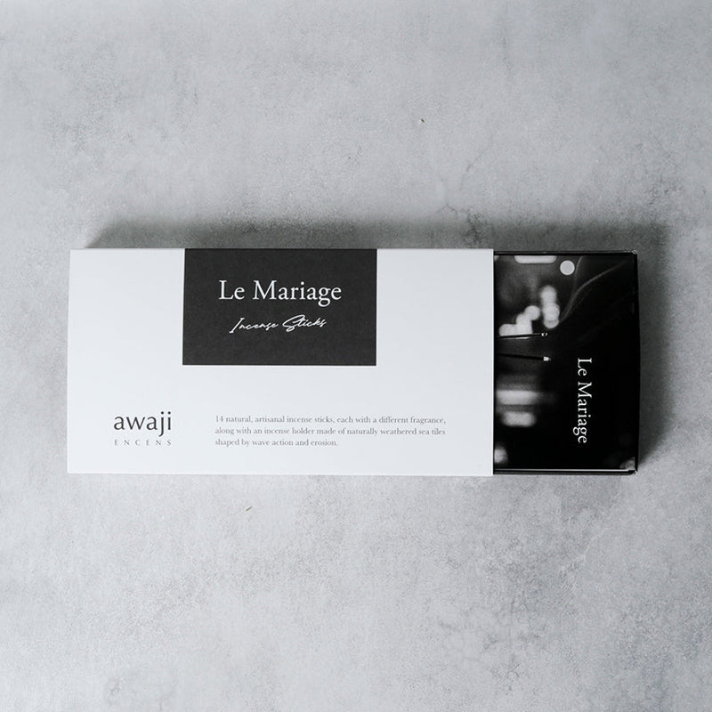 [INCENSE] 14 KINDS (CONTAINS 3) / WITH INCENSE HOLDER Le Mariage coffret | SENKO| AWAJI ENCENS