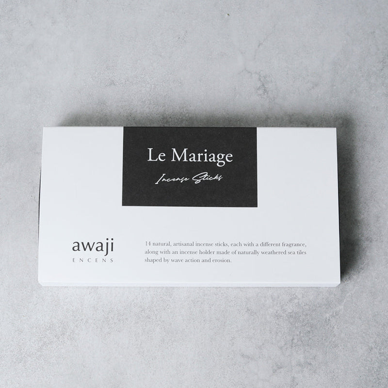 [INCENSE] 14 KINDS (CONTAINS 3) / WITH INCENSE HOLDER Le Mariage coffret | SENKO| AWAJI ENCENS