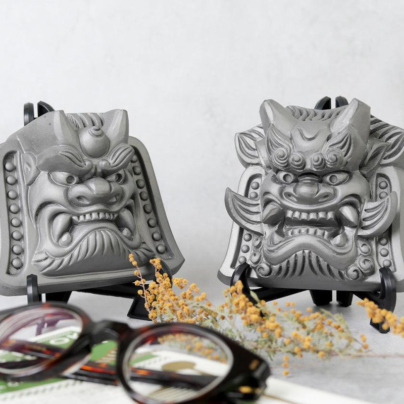 [GARGOYLE (GARGOYLE STATUE) INTERIOR] ONI-GAWARA DESK-TOP | AWAJI ONIGAWARA | GAROU