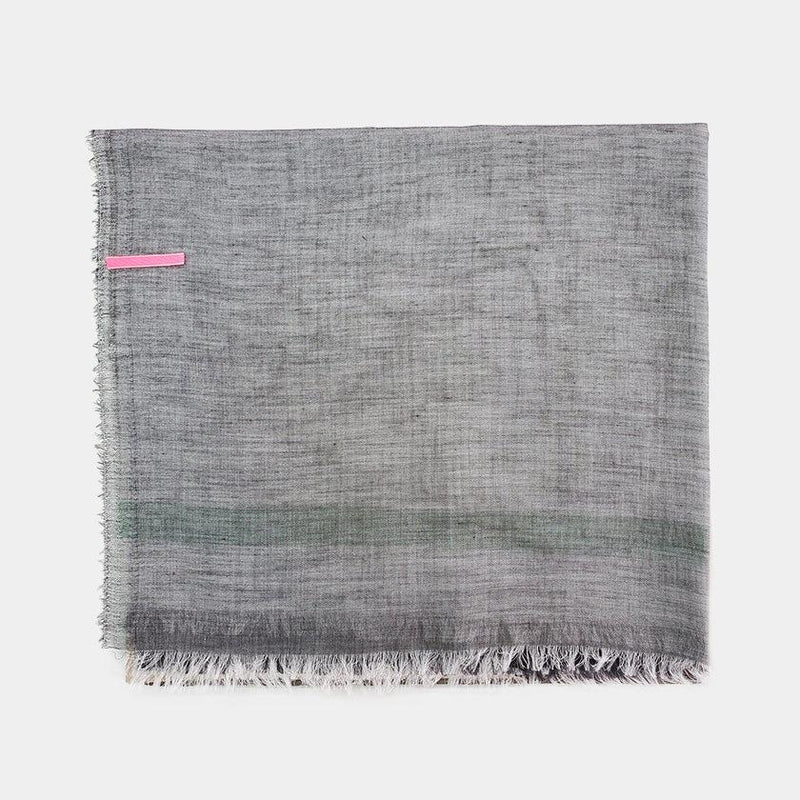 [SCARF] ULTRAFINE COTTON BANSHU-ORI STALL (BEIGE) L | BANSHU-ORI | POLS