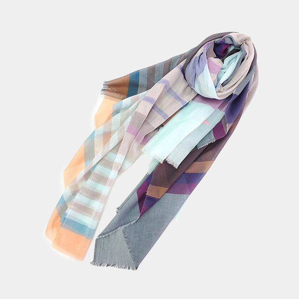 [SCARF] ULTRAFINE COTTON BANSHU-ORI STALL (SAXONY) L | BANSHU-ORI | POLS