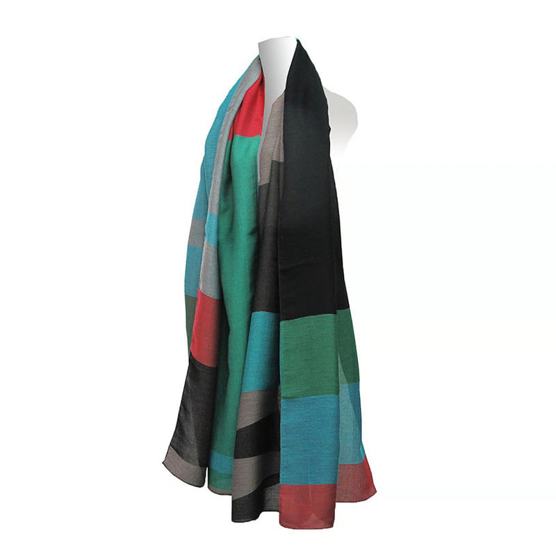 [SCARF] BANSHU-ORI LAYER STALL (BLUE) | BANSHU-ORI | POLS