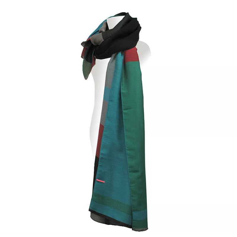 [SCARF] BANSHU-ORI LAYER STALL (BLUE) | BANSHU-ORI | POLS