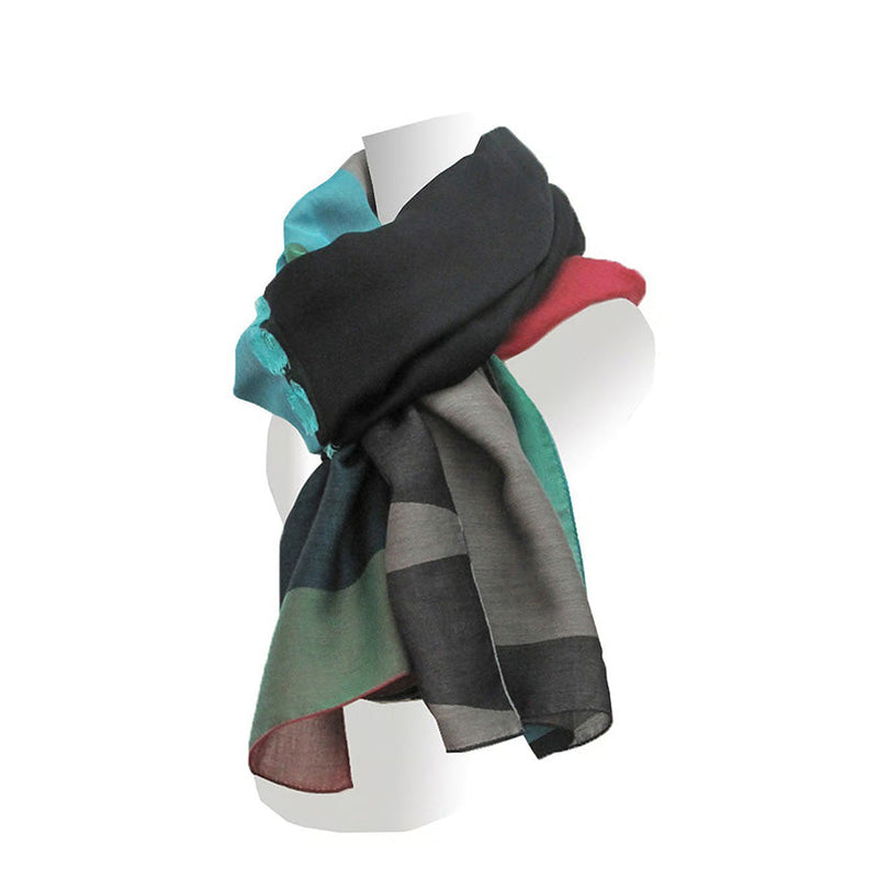 [SCARF] BANSHU-ORI LAYER STALL (BLUE) | BANSHU-ORI | POLS