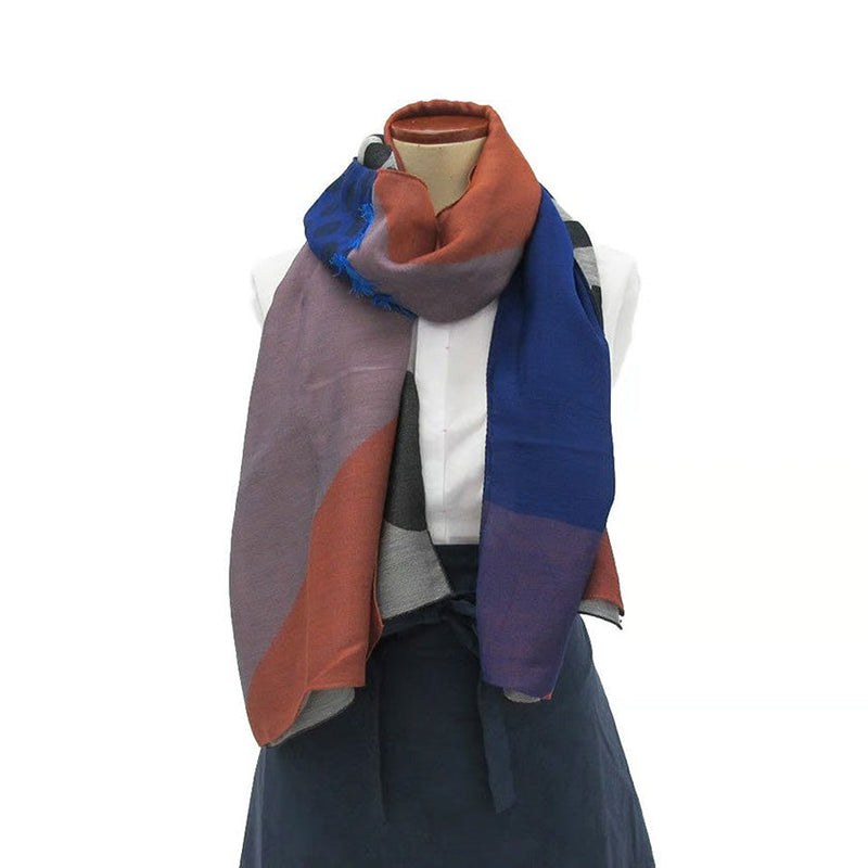 [SCARF] BANSHU-ORI LAYER STALL (RED) | BANSHU-ORI | POLS