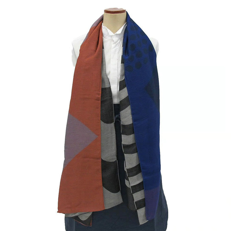 [SCARF] BANSHU-ORI LAYER STALL (RED) | BANSHU-ORI | POLS