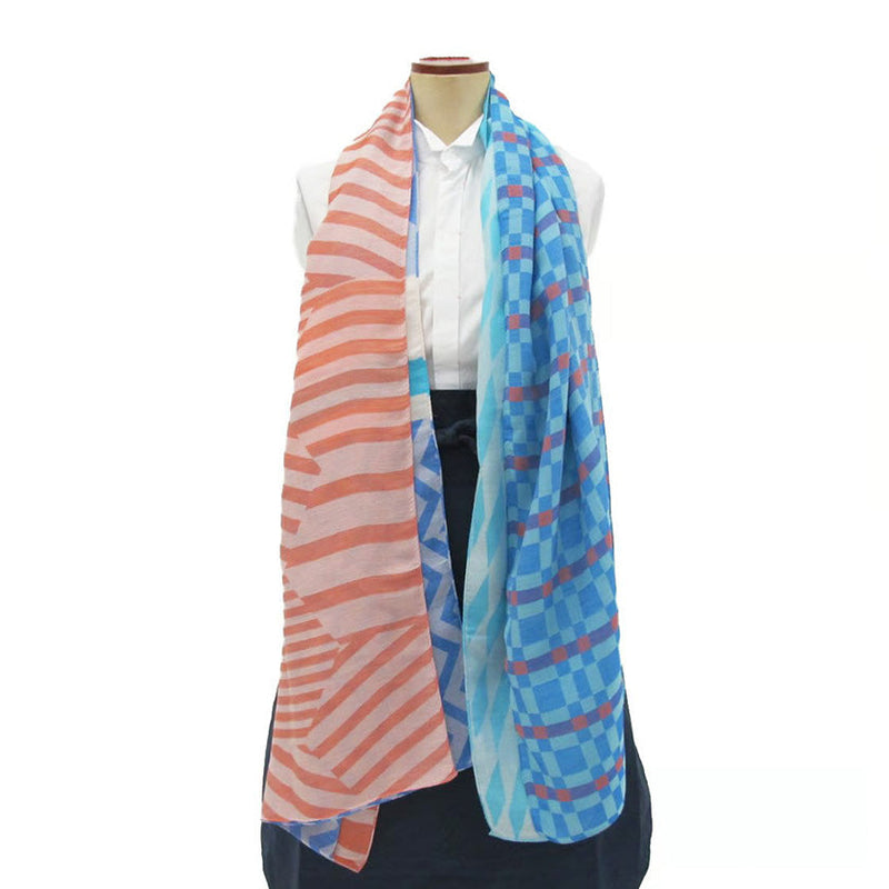 [SCARF] BANSHU-ORI LAYER STALL (BLUE) | BANSHU-ORI | POLS