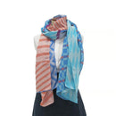 [SCARF] BANSHU-ORI LAYER STALL (BLUE1) | BANSHU-ORI | POLS