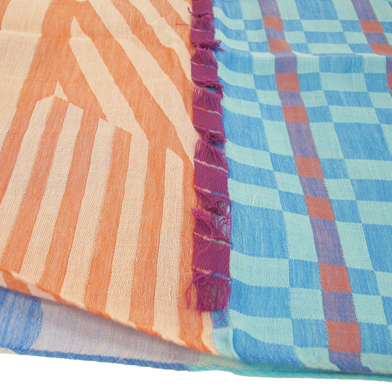 [SCARF] BANSHU-ORI LAYER STALL (BLUE) | BANSHU-ORI | POLS