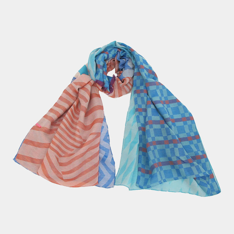 [SCARF] BANSHU-ORI LAYER STALL (BLUE) | BANSHU-ORI | POLS