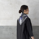 [SCARF] BANSHU-ORI JACQUARD CUPRO  SCARF (GRAY) | BANSHU-ORI | POLS