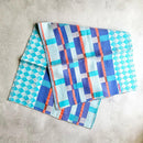 [SCARF] BANSHU-ORI JACQUARD CUPRO SCARF (BLUE) | BANSHU-ORI | POLS