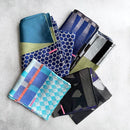 [SCARF] BANSHU-ORI JACQUARD CUPRO SCARF (BLUE) | BANSHU-ORI | POLS