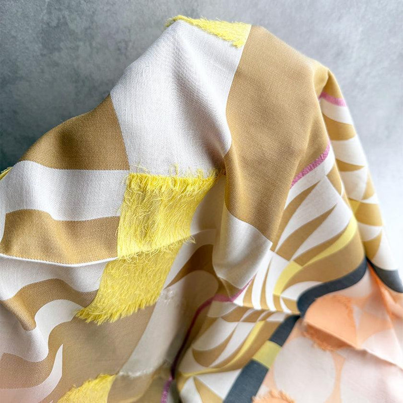 [SCARF] -Oriki-  CUPRO SCARF (ORANGE) | BANSHU-ORI | POLS