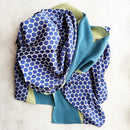 [SCARF] BANSHU-ORI JACQUARD LONG CUPRO STALL (PURPLE) | BANSHU-ORI | POLS