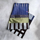 [SCARF] BANSHU-ORI JACQUARD LONG CUPRO STALL (NAVY BROWN) | BANSHU-ORI | POLS