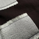 [SCARF] BANSHU-ORI JACQUARD LONG CUPRO STALL (NAVY BROWN) | BANSHU-ORI | POLS