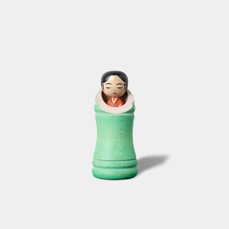 [DOLL] PRINCESS KAGUYA KOKESHI (Wooden Dolls) GREEN BAMBOO | TSUCHIYU DENTO KOKESHI (Wooden Dolls) | AKIHIRO KONNO