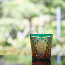 [EDO KIRIKO] KIKUTSUNAGI AND KAGOME OLD-FASHIONED GLASS | TABLEAU