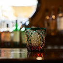 [EDO KIRIKO] KIKUTSUNAGI AND KAGOME OLD-FASHIONED GLASS | TABLEAU